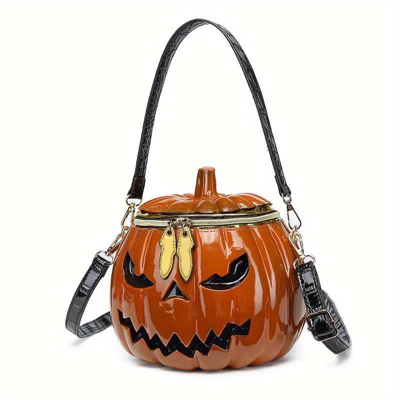 M&T Wear – Pumpkin Crossbody Bag | Funny Halloween Novelty Purse for Women