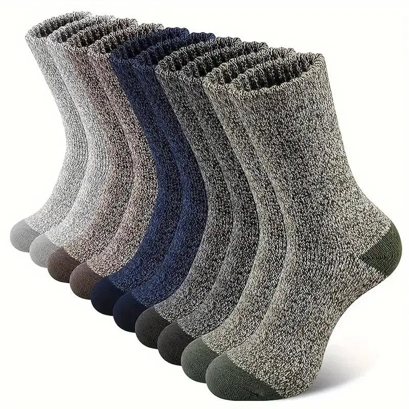 M&T Wear - 5 Pairs Super Thick Thermal Merino Wool Hiking Socks