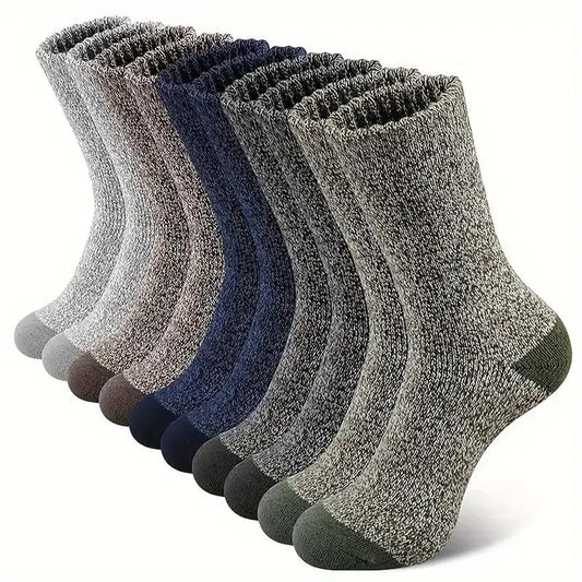 M&T Wear - 5 Pairs Super Thick Thermal Merino Wool Hiking Socks
