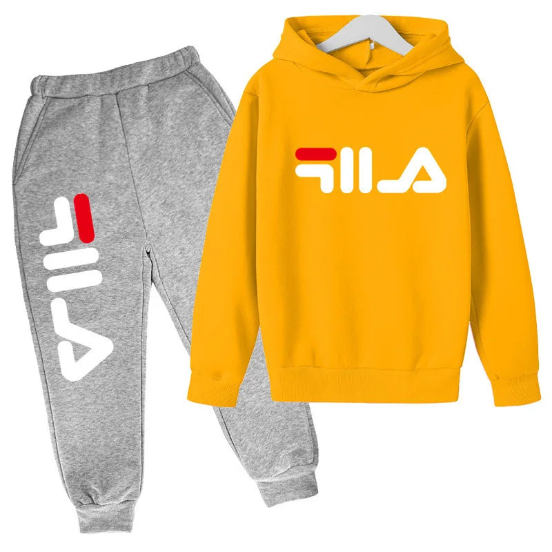 M&T Wear - Kids Trend Casual Tracksuits 3-14 Years Boys and Girls Hoodie + Pants 2pcs Suits Children Daily Outfits Clothes Sets