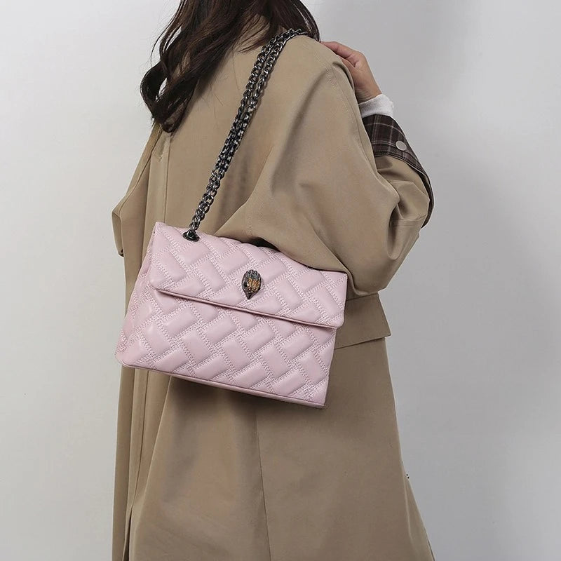 M&T Wear - Women’s Quilted Embroidery Chain Bag