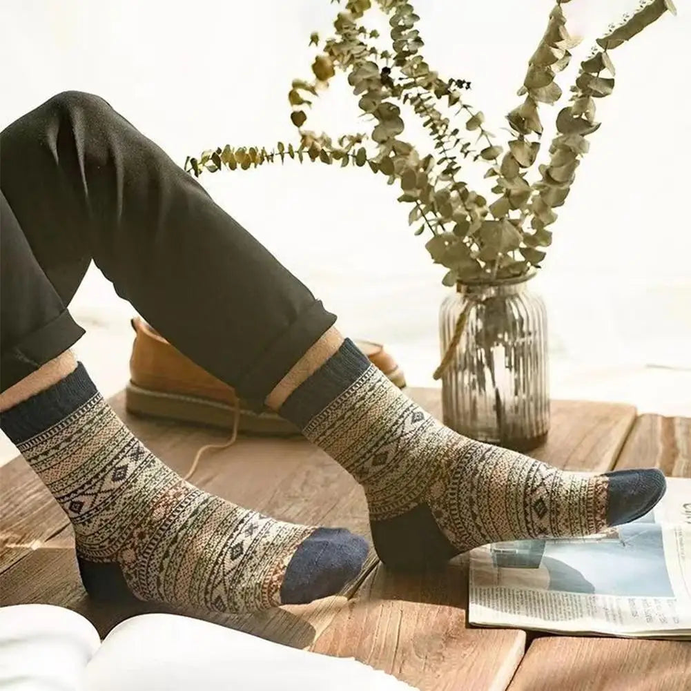 M&T Wear - Men’s Retro Thick Wool Winter Socks