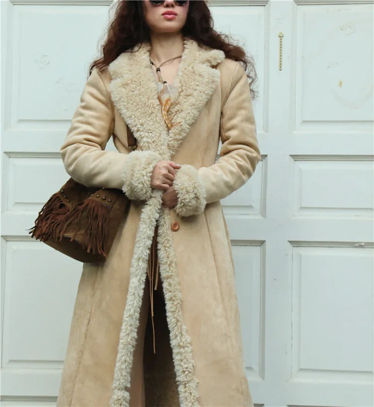 M&T Wear - Women's European Style Thickened Suede Winter Coat