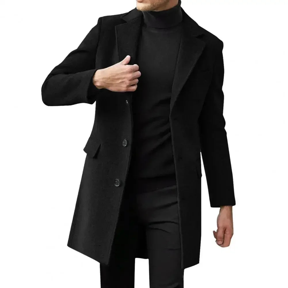 M&T Wear - Men’s Autumn & Winter Woolen Coat – Casual Business Jacket