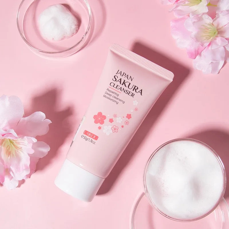M&T Wear – Sakura Facial Cleanser 50g Deep Cleansing & Brightening Foam