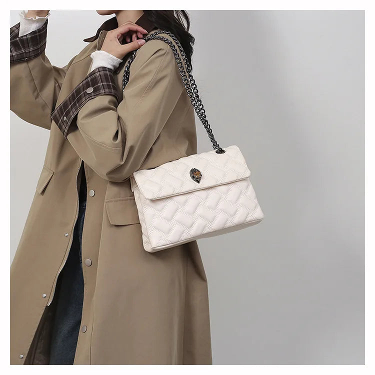 M&T Wear - Women’s Quilted Embroidery Chain Bag