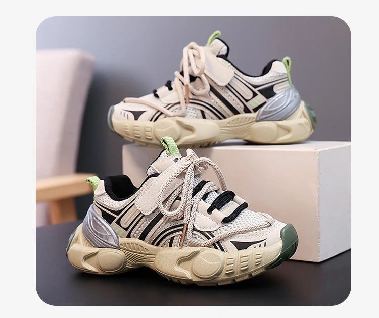 M&T Wear - Kids Sport Shoes Non-slip Fashion Toddler 2025 New Autumn Children Shoes for Boys Mesh Breathable Girls Sneakers Size 26-36