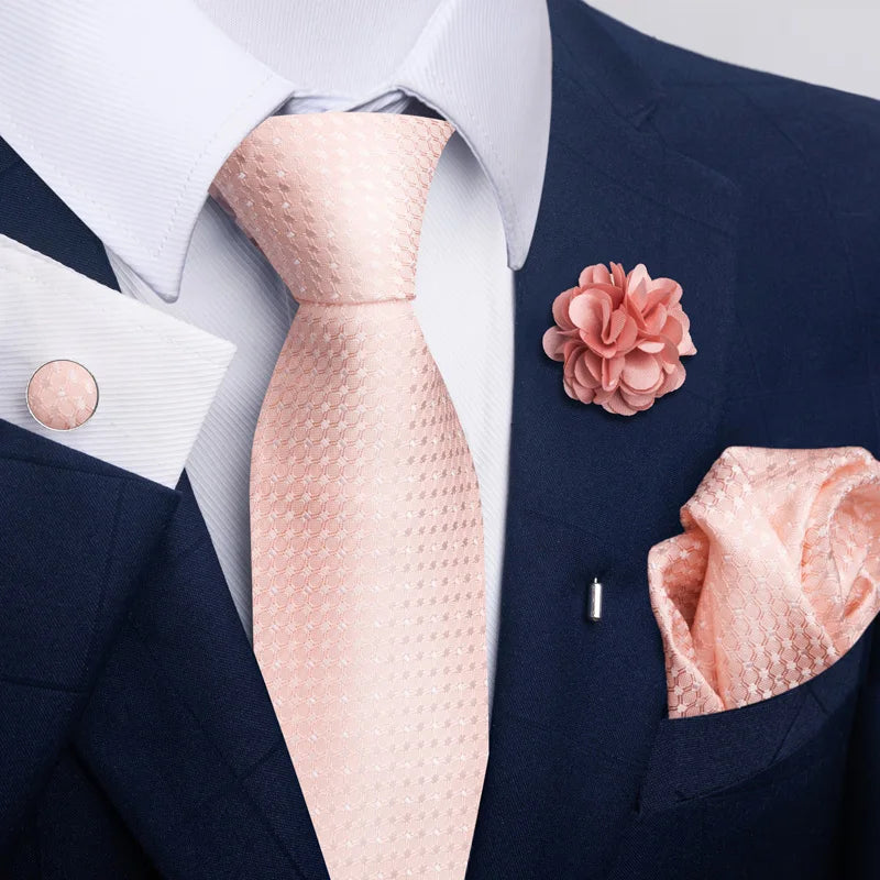 M&T Wear - Luxury Paisley Floral Tie & Accessory Set