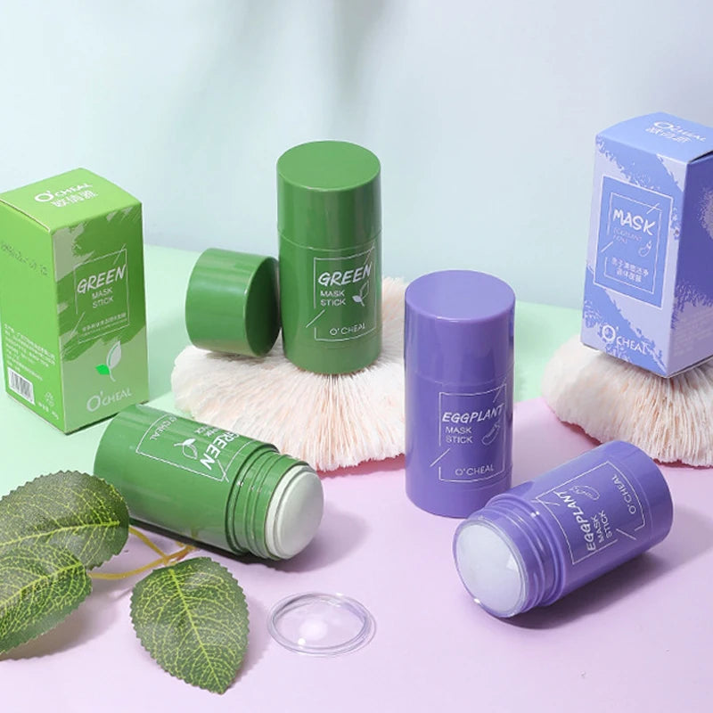 M&T Wear – Green Tea & Honey Peach Solid Facial Mask Stick