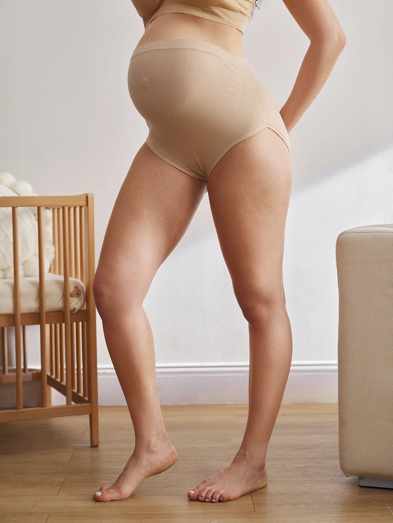 M&T Wear - High-Waist Thermal Abdominal Support Maternity Underwear