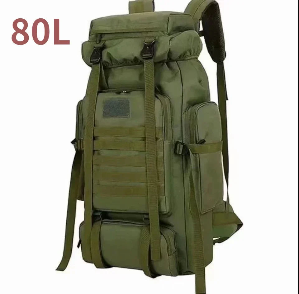 M&T Wear - 80L/100L Expandable Tactical Mountaineering Hiking Backpack