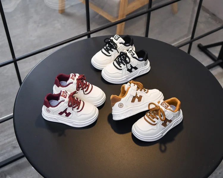 M&T Wear - Kids Basketball Shoes Comfortable Non-slip Students Running Shoes Soft Sole 2025 New Boys Girls Sports Shoes Hook&loop Trendy