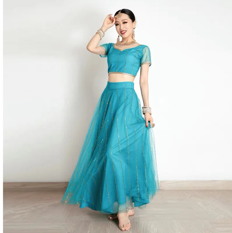 M&T Wear - Traditional Clothing Sari Women's Elegant Dress Party Cosplay Dance Dress Stage Dress