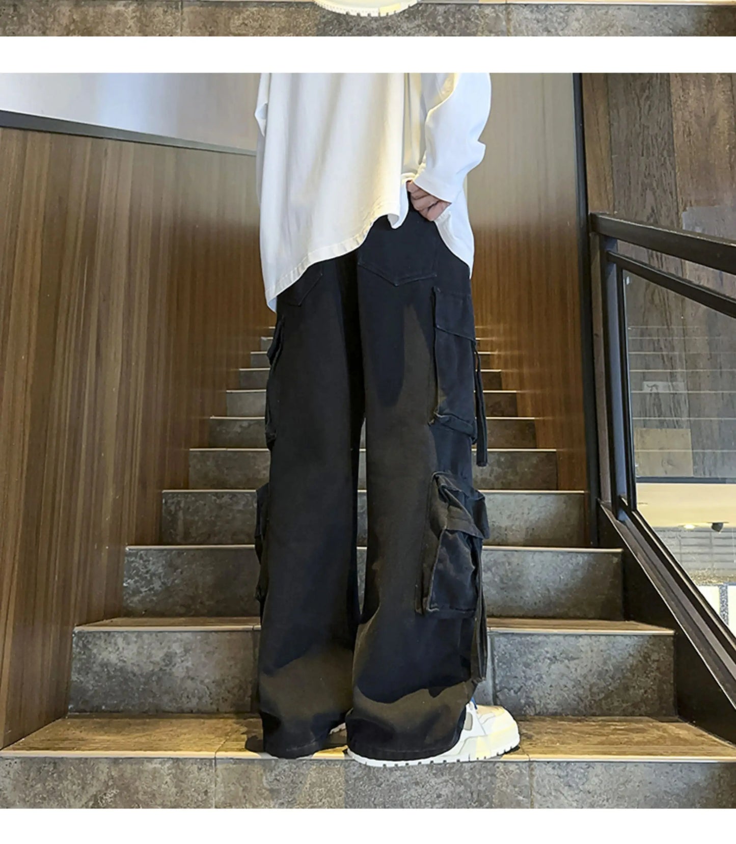 M&T Wear - Men’s Hip Hop Wide-Leg Jeans – Streetwear Style