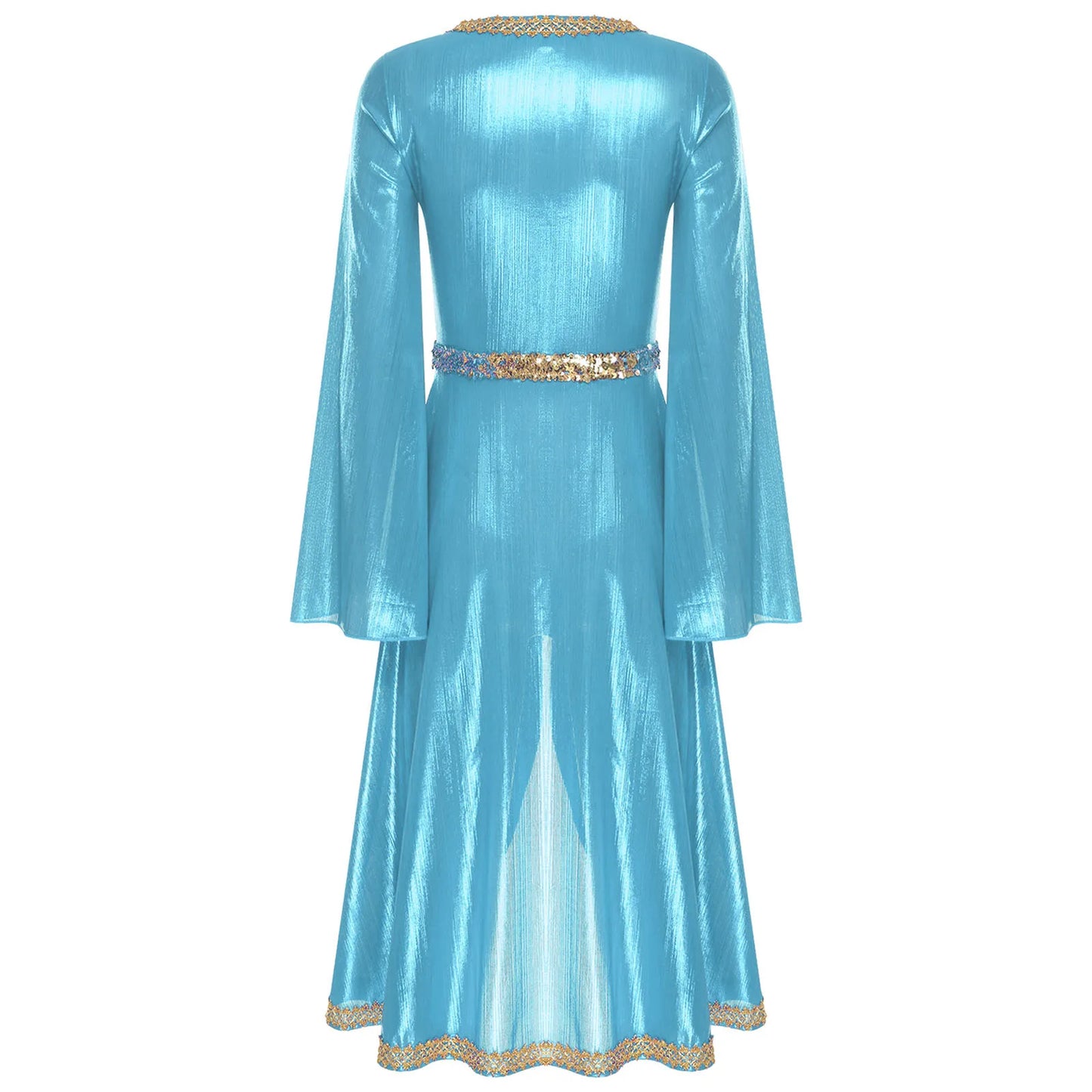 M&T Wear -  Embroidered High Waist Abaya Kaftan Dress