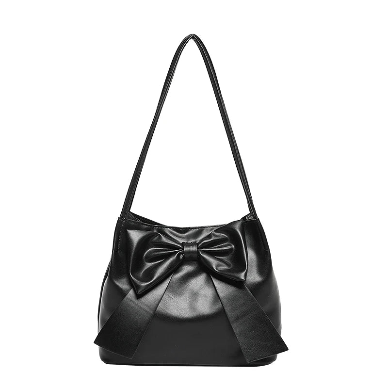 M&T Wear - Women’s Bow-Tie High-Capacity Underarm Bucket Bag