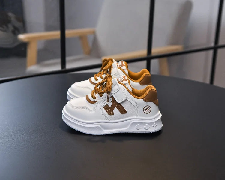 M&T Wear - Kids Basketball Shoes Comfortable Non-slip Students Running Shoes Soft Sole 2025 New Boys Girls Sports Shoes Hook&loop Trendy