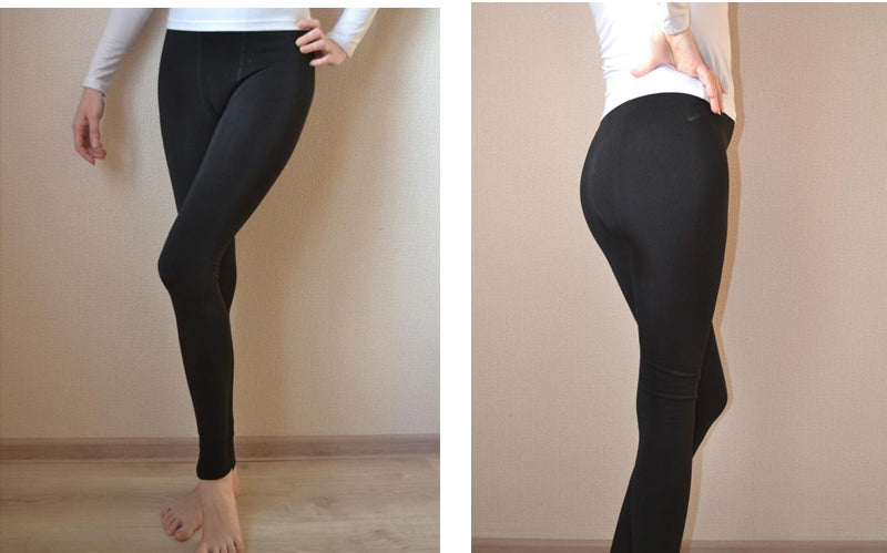 M&T Wear - Winter Women Solid Warm Leggings with High Waist and Fleece