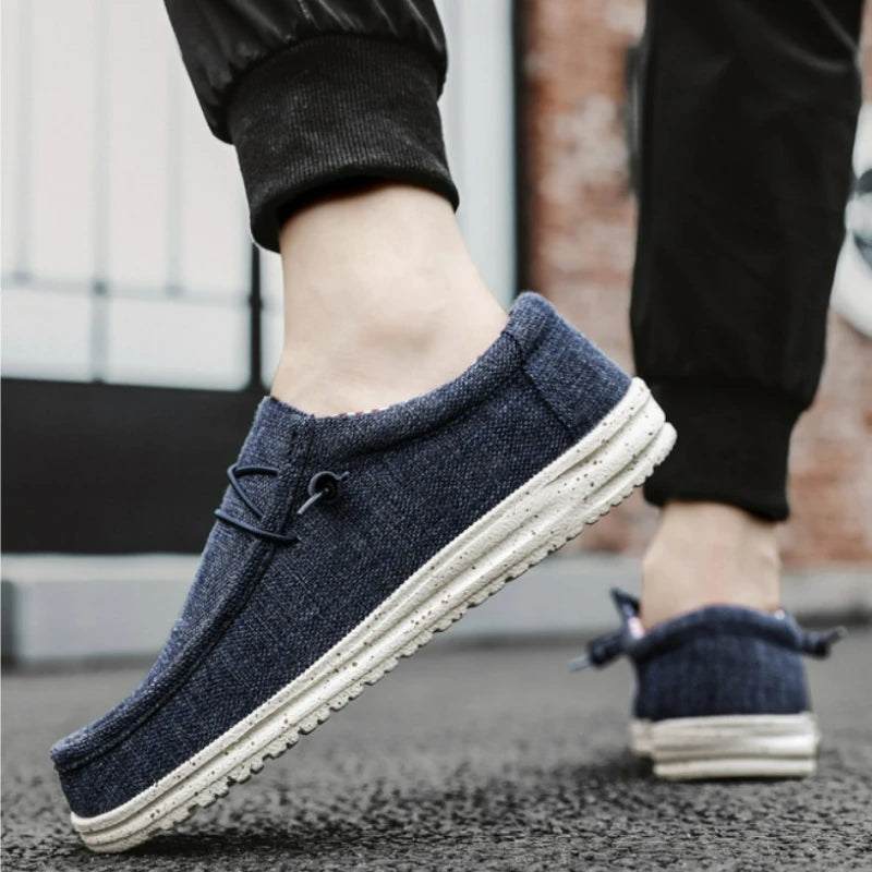 M&T Wear - Men's Casual Shoes Lightweight Loafers Soft man Canvas Shoes Vulcanized Shoes for men Driving Flat Shoe Slip-on Outdoor Sneakers