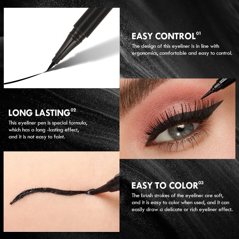 M&T Wear - 5 Pcs Smooth Waterproof Liquid Eyeliner Pen Set