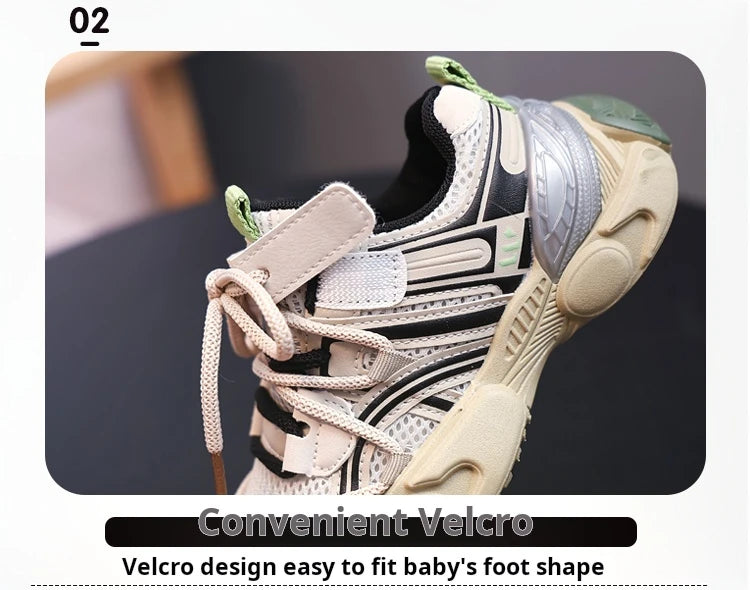 M&T Wear - Kids Sport Shoes Non-slip Fashion Toddler 2025 New Autumn Children Shoes for Boys Mesh Breathable Girls Sneakers Size 26-36
