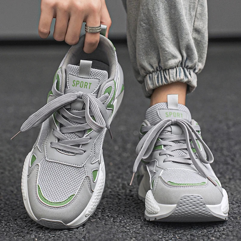 M&T Wear - Men's Casual Shoes Feature A Breathable Mesh Upper and A Thick Sole Making Them Fashionable and Versatile for Casual Wear