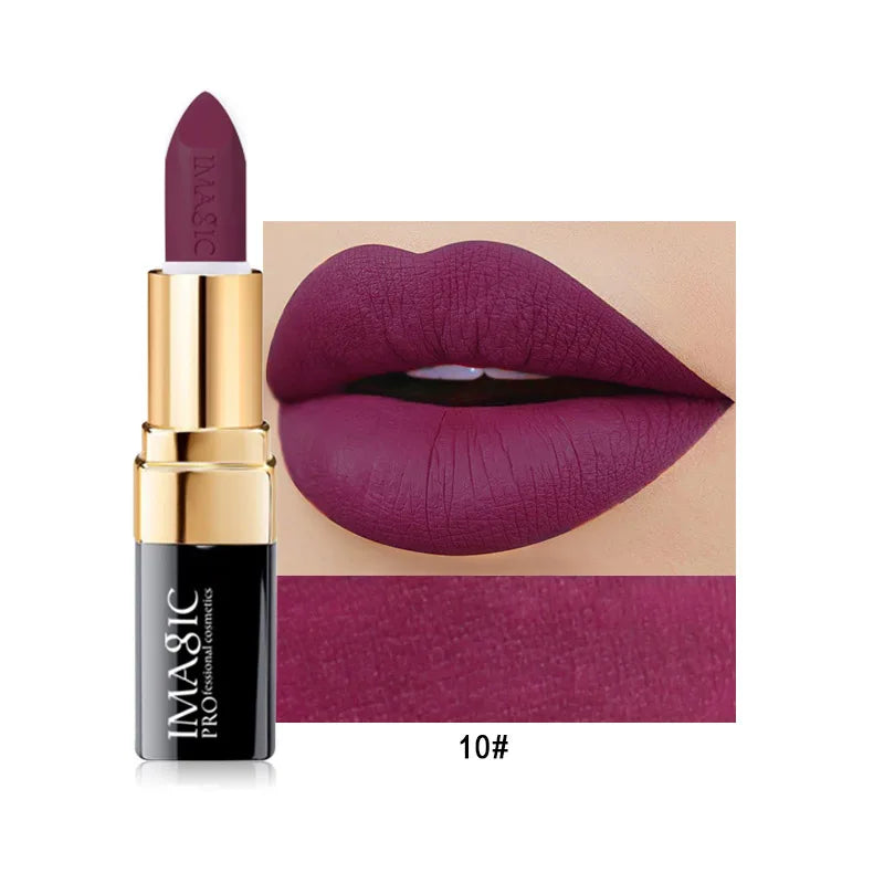 M&T Wear - IMAGIC Long-Lasting Matte Lipstick – 12 Shades of Smooth, Waterproof, and Moisturizing Lip Color