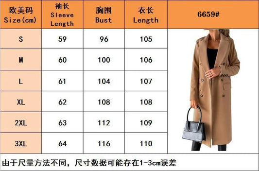 M&T Wear - Vintage Double Breasted Long Woolen Overcoat