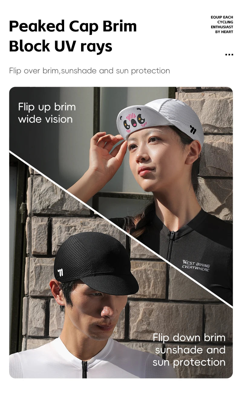 M&T Wear - Cycling Cap with Visor & UV Protection
