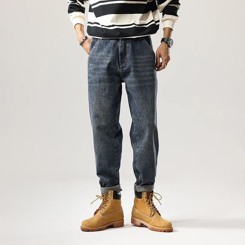 M&T Wear - Men’s Loose Fit Harem Jeans – Casual Streetwear Style