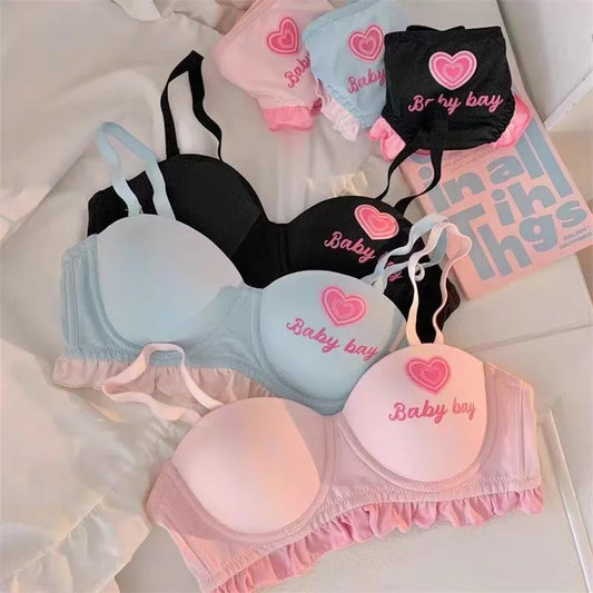 M&T Wear - Lingerie for Girls, A Bra Cover Set Without Underwire That Makes Women Look Rounder and Larger Bra set