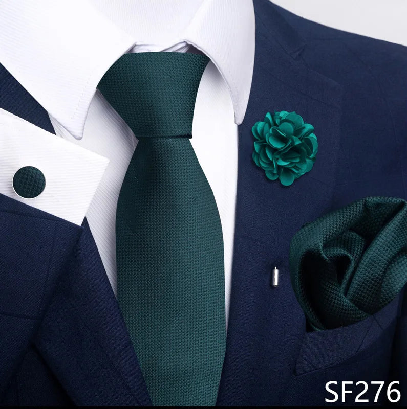 M&T Wear - Luxury Paisley Floral Tie & Accessory Set