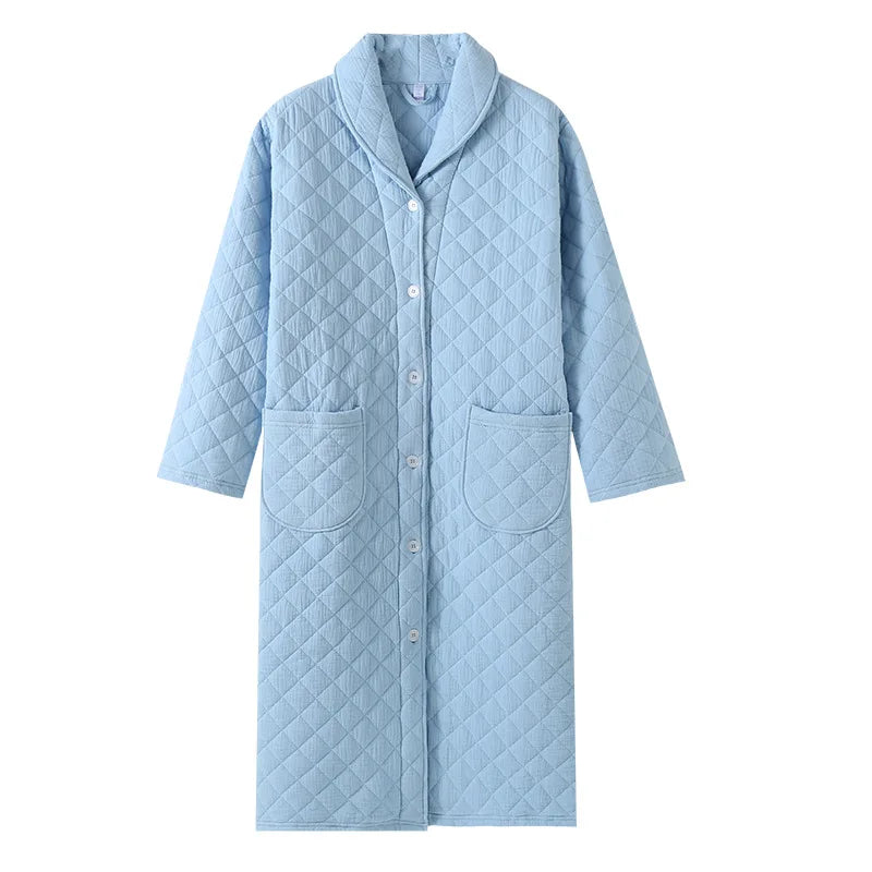 M&T Wear - Warm Cotton Padded Winter Bathrobe