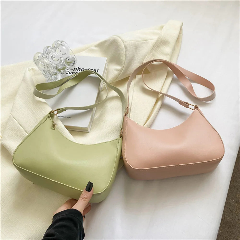 M&T Wear - Women’s Trendy Solid-Color Square Shoulder Bag