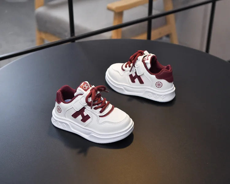 M&T Wear - Kids Basketball Shoes Comfortable Non-slip Students Running Shoes Soft Sole 2025 New Boys Girls Sports Shoes Hook&loop Trendy