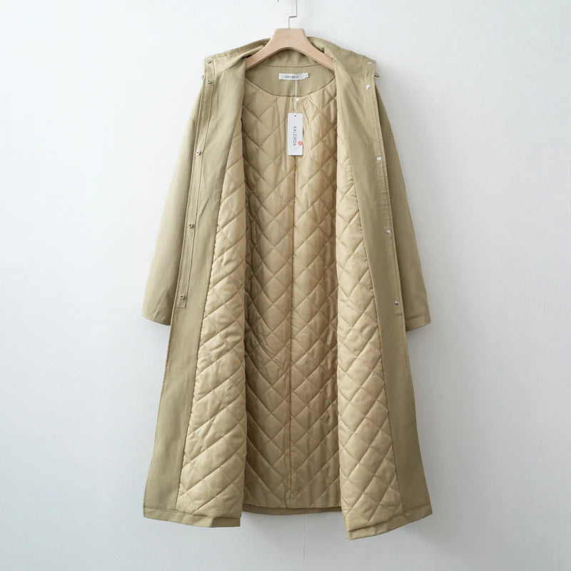 M&T Wear - Stylish Oversized Turtleneck Cotton Blend Winter Parka