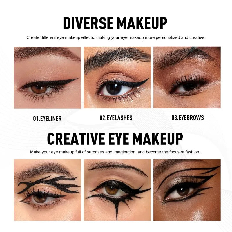 M&T Wear - 5 Pcs Smooth Waterproof Liquid Eyeliner Pen Set