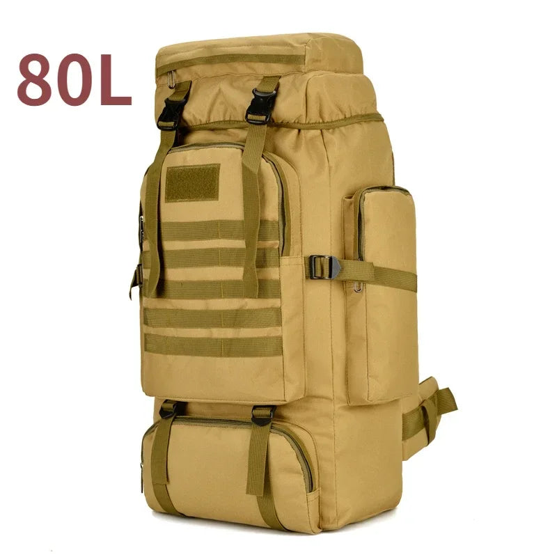 M&T Wear - 80L/100L Expandable Tactical Mountaineering Hiking Backpack