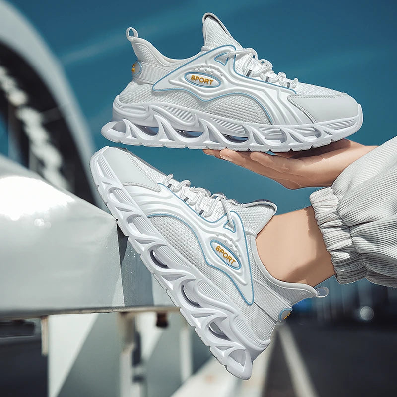 M&T Wear - Men's Casual Shoes Men Casual and Comfortable Running Sneakers Durable Lace-Up Design Suitable for Outdoor Sports and Daily Wear