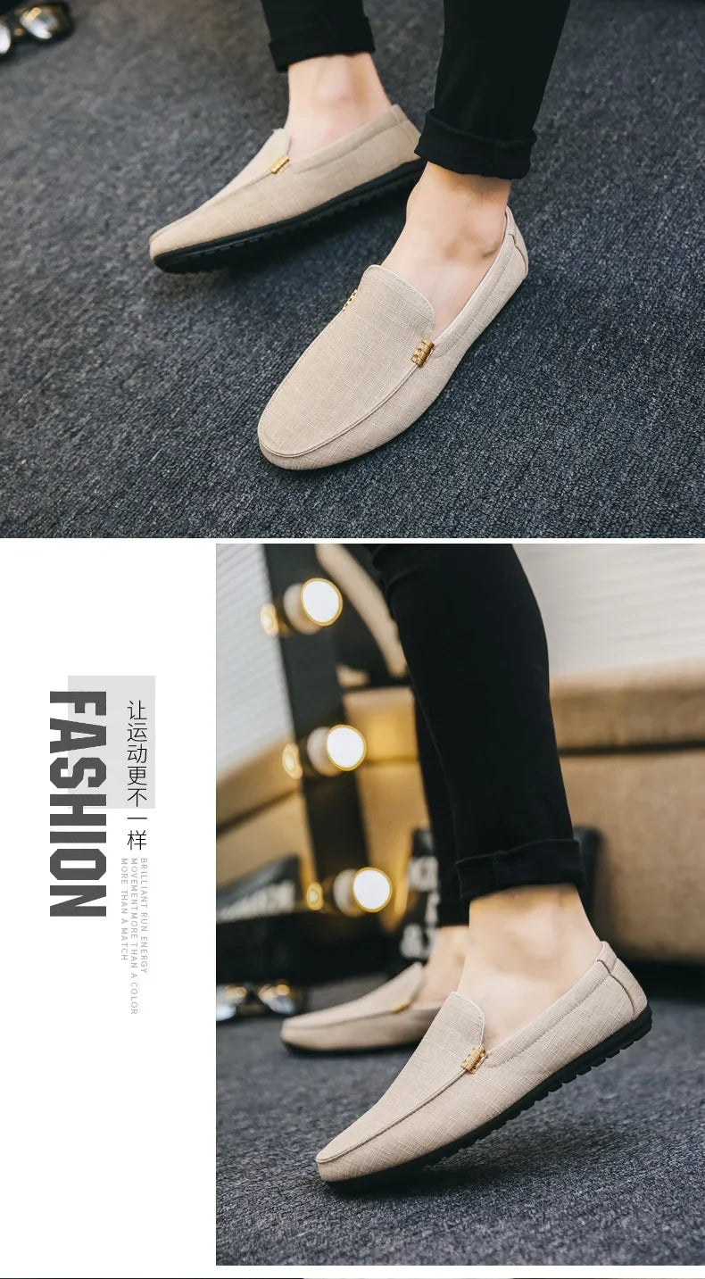 M&T Wear - Shoes Men Casual  Comfort Men Shoes Denim Male Shoes Adult Footwear 2024 New  Loafers Canvas  Sneakers Driving