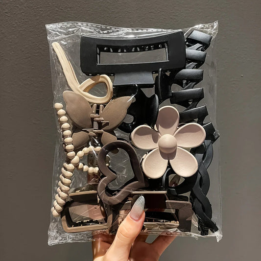 M&T Wear - 11-Head Shark Hair Clip Styling Set with Head Pad