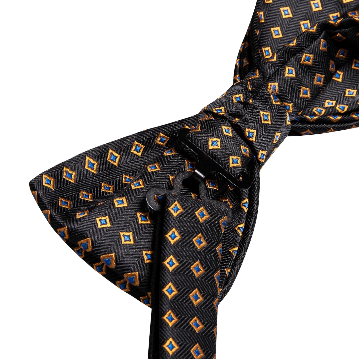 Hi-Tie 60 Color Classic Bow Ties for Men Silk Butterfly Pre-Tied Male Bowtie Pocket Square Cufflinks Set Jacquard Paisley Floral