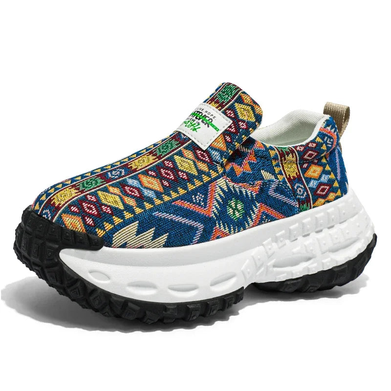 M&T Wear - Men Shoes New Casual Shoes Soft Casual Sneaker Breathable Running Shoes For Man Bohemian Style Canvas Shoes