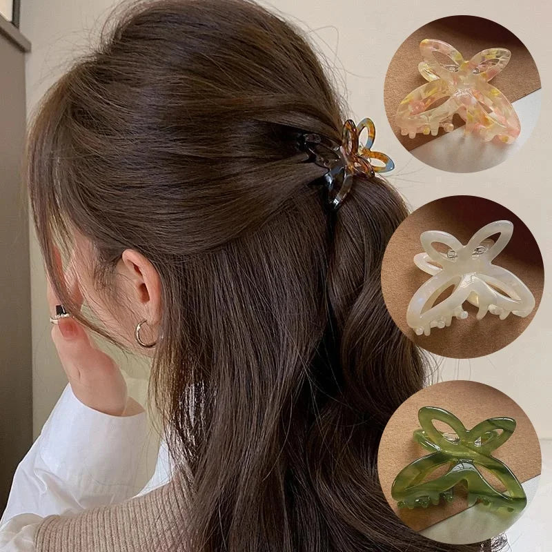 M&T Wear - Half Tie Butterfly Hair Clip Shark Clip