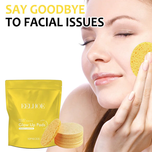 Turmeric Cleansing Pad Deeply Cleanses Skin, Removes Dirt, Controls Oil and Softens Exfoliated, Tender Skin