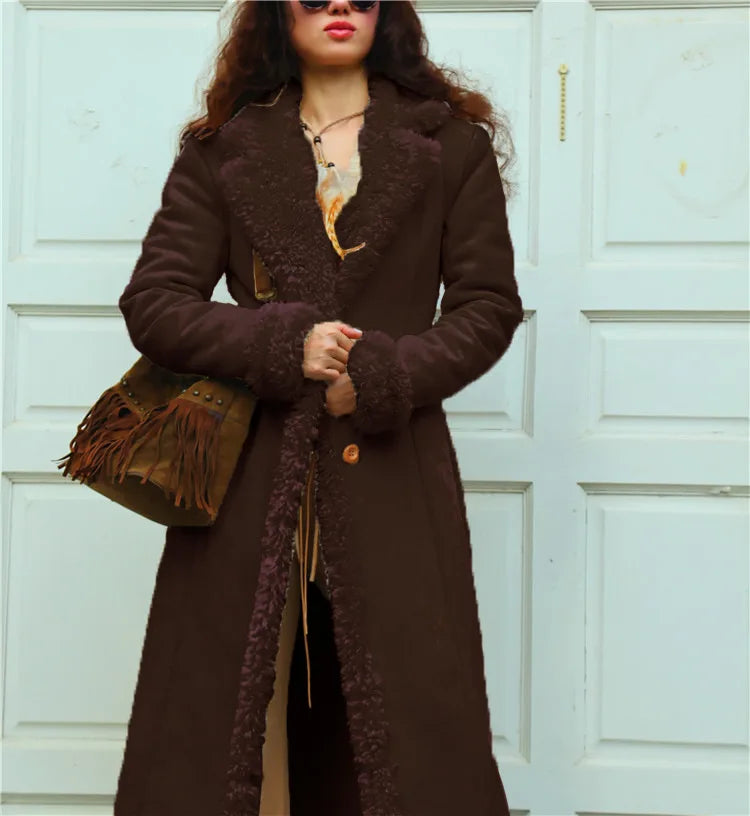 M&T Wear - Women's European Style Thickened Suede Winter Coat