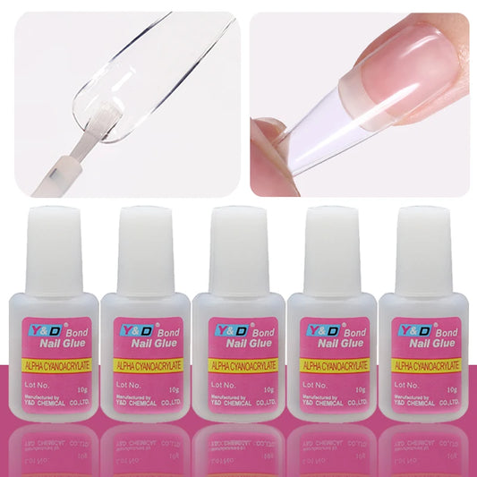 M&T Wear - 10g Nail Glue for False Nails – UV Gel & Acrylic Nail Adhesive
