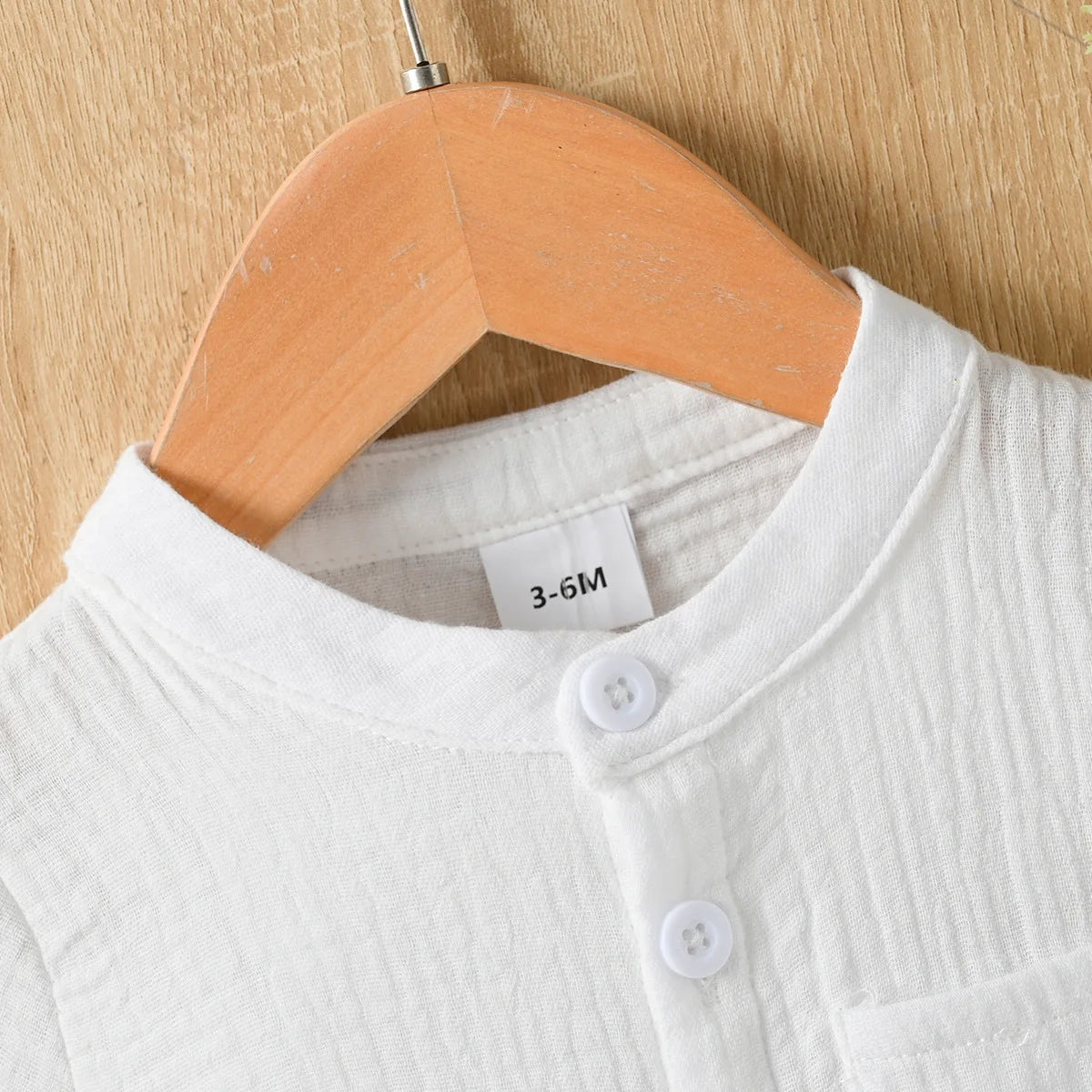 M&T Wear - Kids Clothes 2 Piece Set Summer New Boys Casual Pockets Sports Suit Cotton Leisure T-shirt Cute clothing Solid Color Loungewear