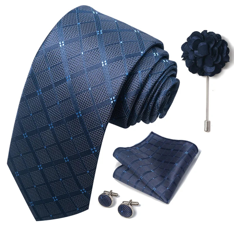 M&T Wear - Luxury Paisley Floral Tie & Accessory Set