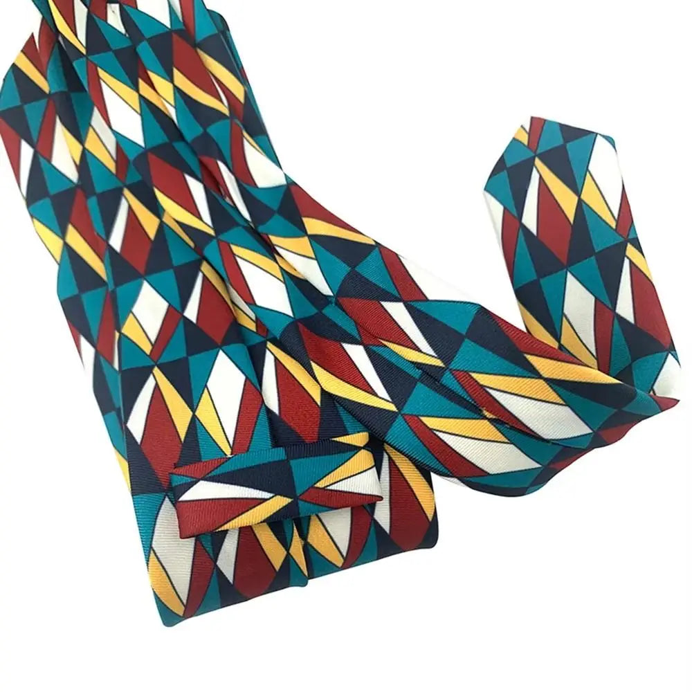 M&T Wear - Luxury Adjustable 8cm Vintage Silk Neck Tie